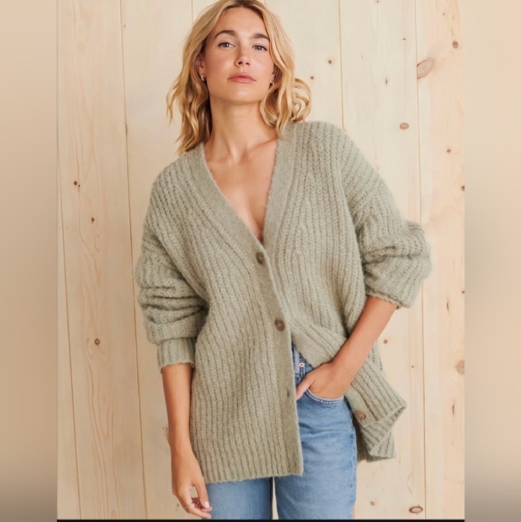 Jenni Kayne Alpaca Cocoon Cardigan Size Large